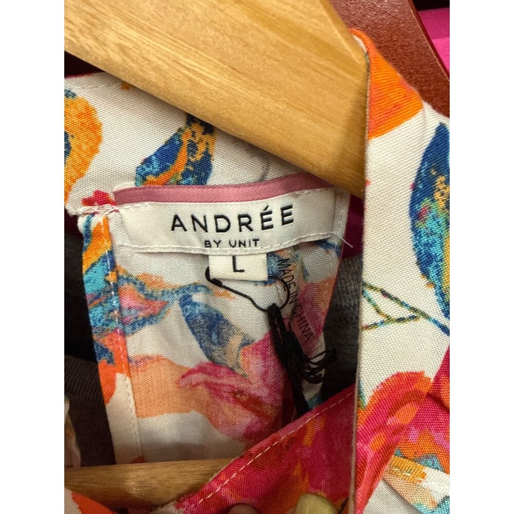 Andrée By Unit Floral Halter Neck Top Large New With Tags - Picture 5 of 5
